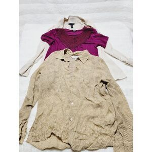 Womens Lot Sz M INC International Concepts open cardigan / Annex Blouse, Folunsi